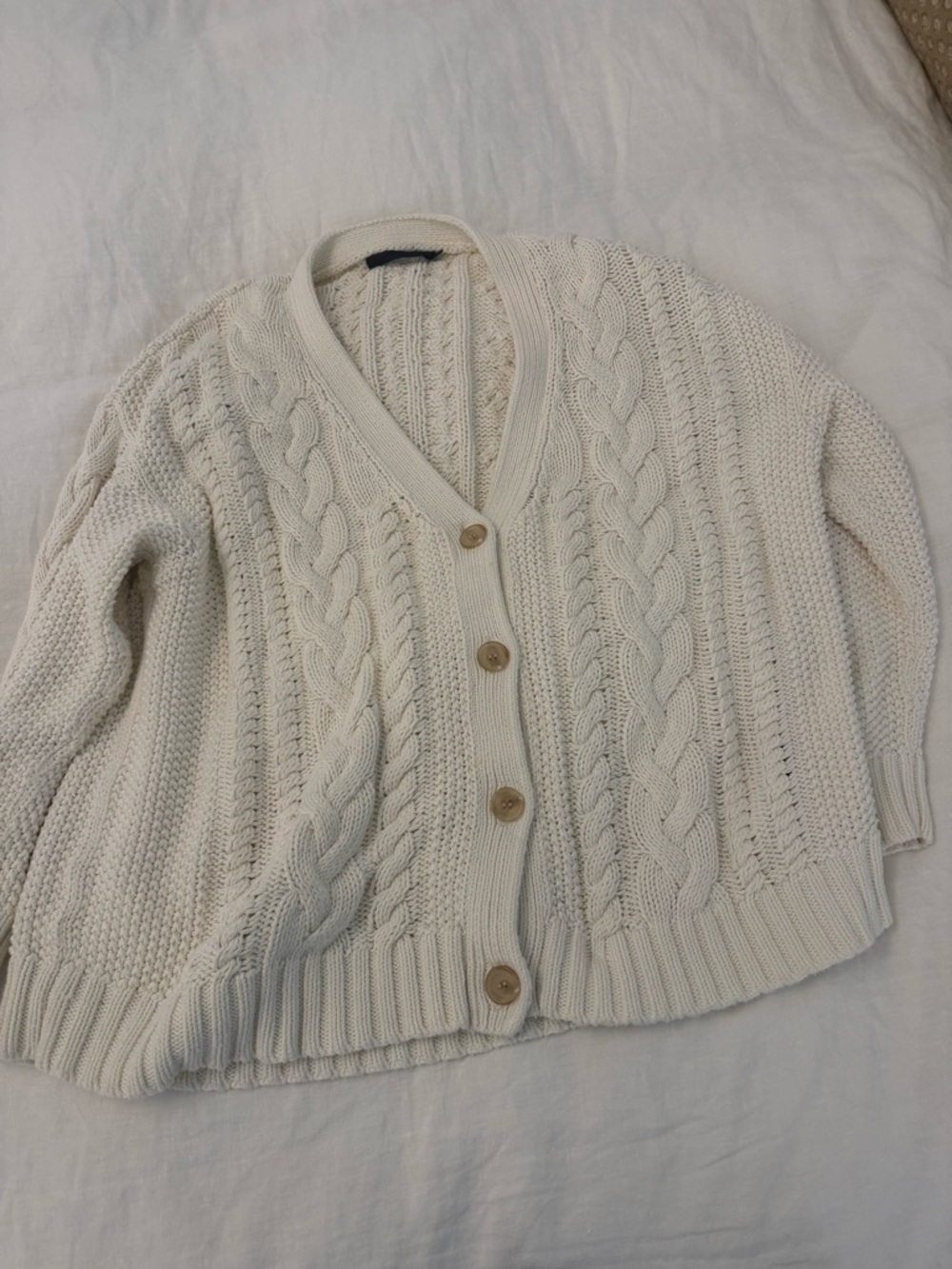 Jenni Kayne Cream Cable Knit Sweater
